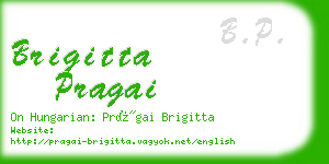 brigitta pragai business card